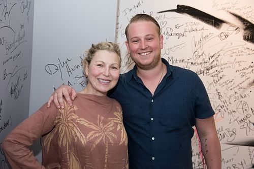 John McEnroe's ex-wife Tatum O'Neal and son Kevin (Source: Getty)