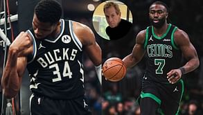 Skip Bayless tears into Giannis Antetokounmpo for 'childish antics' with Jaylen Brown: "Just being a real A**H***"