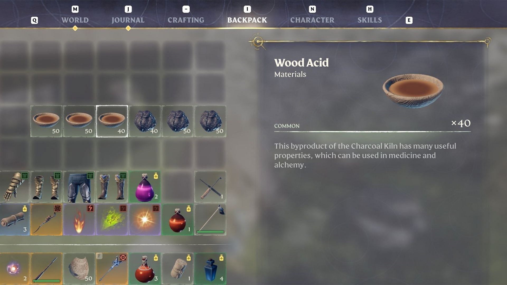 Wood Acid can be crafted in a Charcoal Kiln (Image via Keen Games)