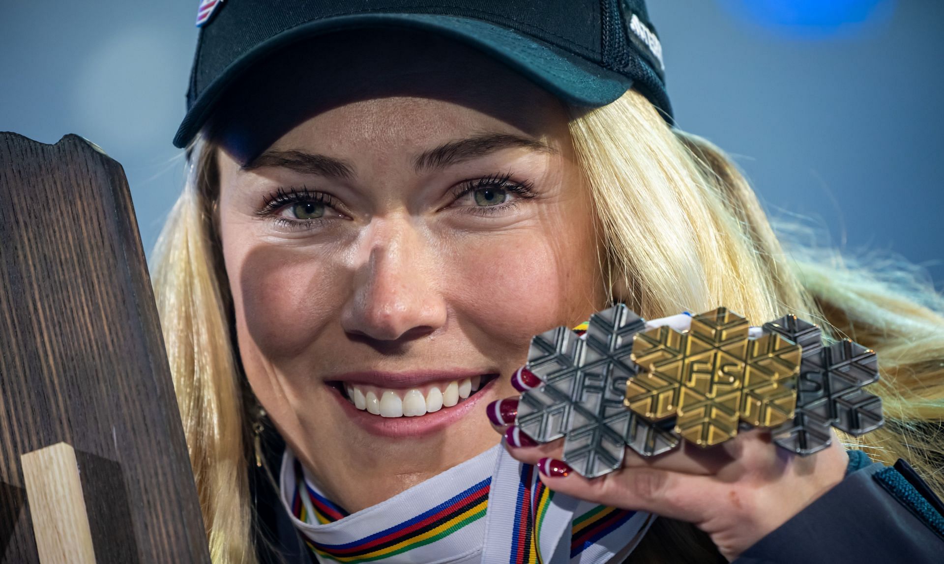 Mikaela Shiffrin at the Alpine Skiing World Championship... - Source: Getty