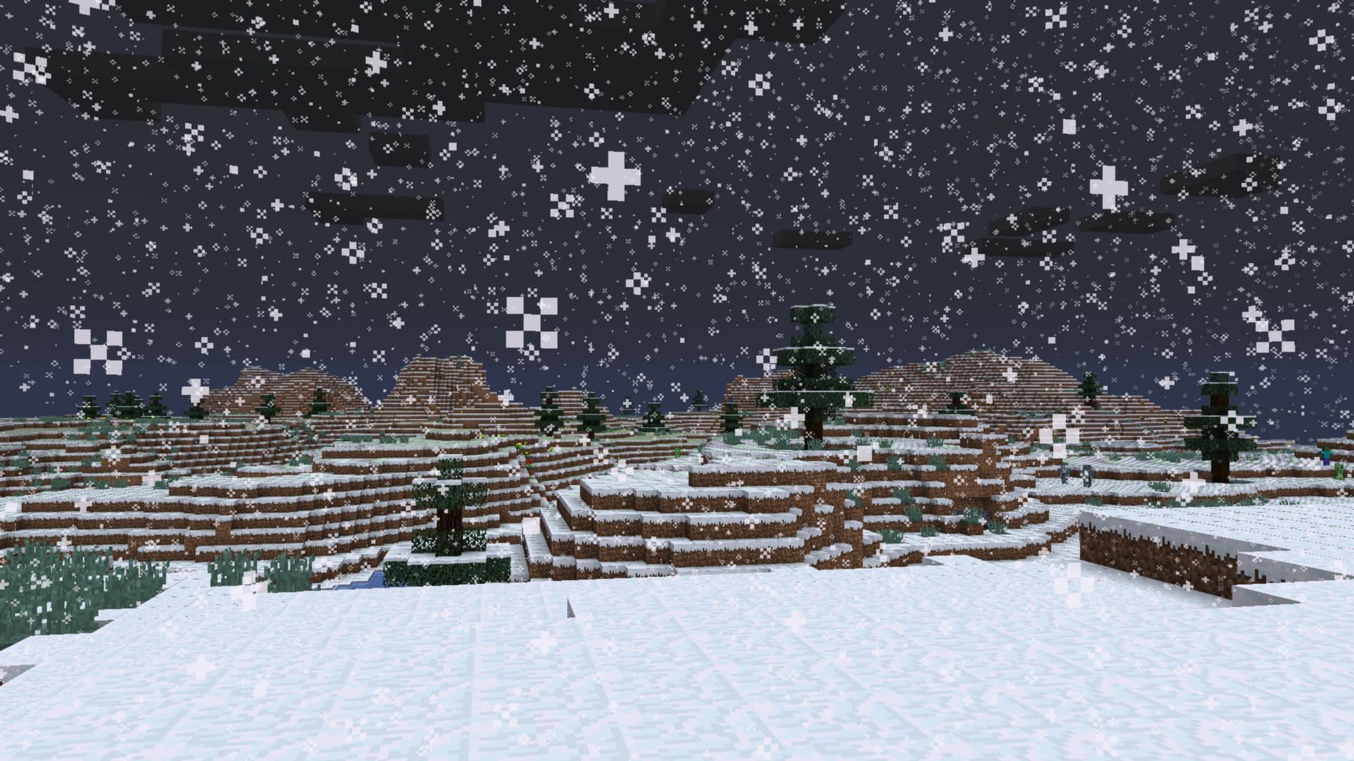 Make sure to travel to a common biome before you downgrade worlds in Minecraft (Image via Mojang Studios)