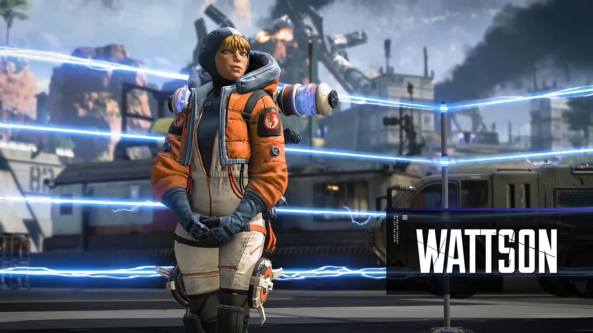 Wattson&#039;s Forged Shadows shield nerfed in Apex Legends Season 23 (Image via Respawn Entertainment)