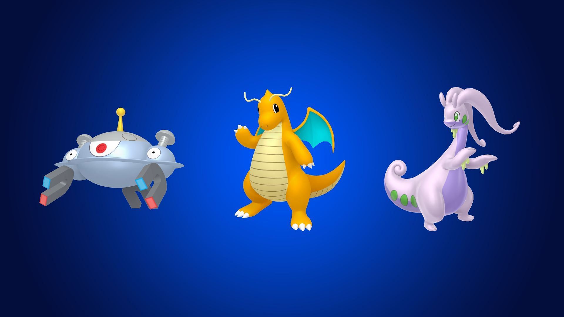 Shadow Magnezone, Dragonite, and Goodra (Image via TPC)