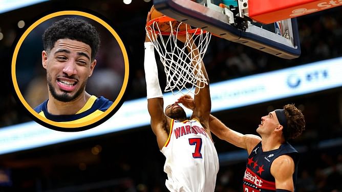 "Commentator was shocked" - Tyrese Haliburton hilariously reacts to Warriors sharpshooter's dunk