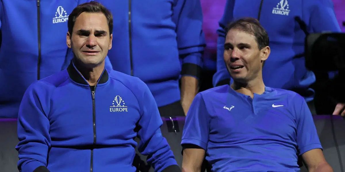 Roger Federer and Rafael Nadal at the Laver Cup 2022 | Getty