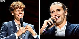 "I grew my hair for 3 years" - Alexander Zverev crashes Jannik Sinner's winner's speech for 'Best Hair' at ATP Finals, playfully lays claim to trophy