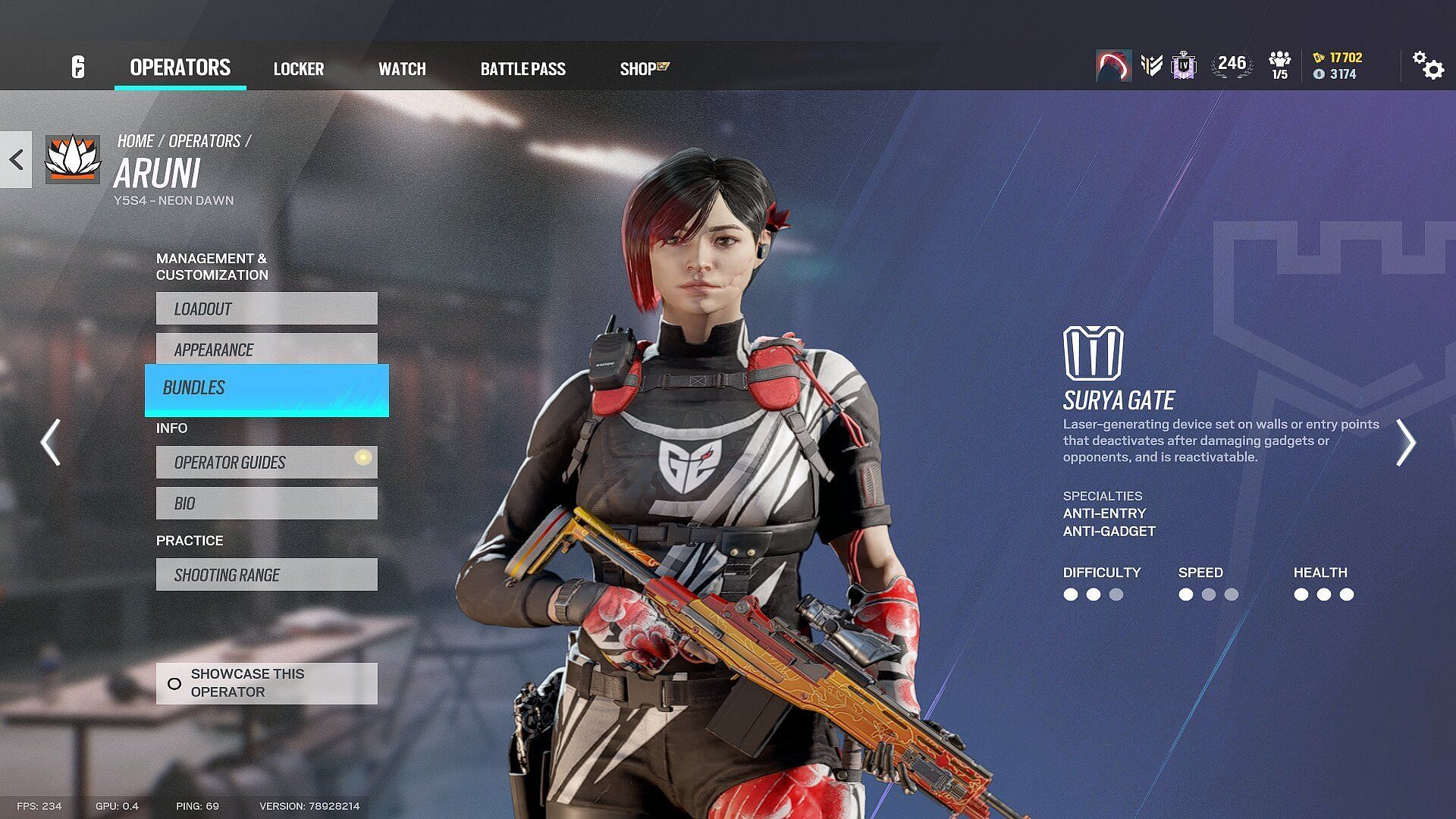 Aruni is a member of the Nighthaven squad in Rainbow Six Siege (Image via Ubisoft)