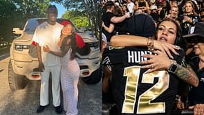 IN PICS: Travis Hunter’s fiancée Leanna Lennee “stays fly” in custom Colorado star-themed sweatpants and jacket