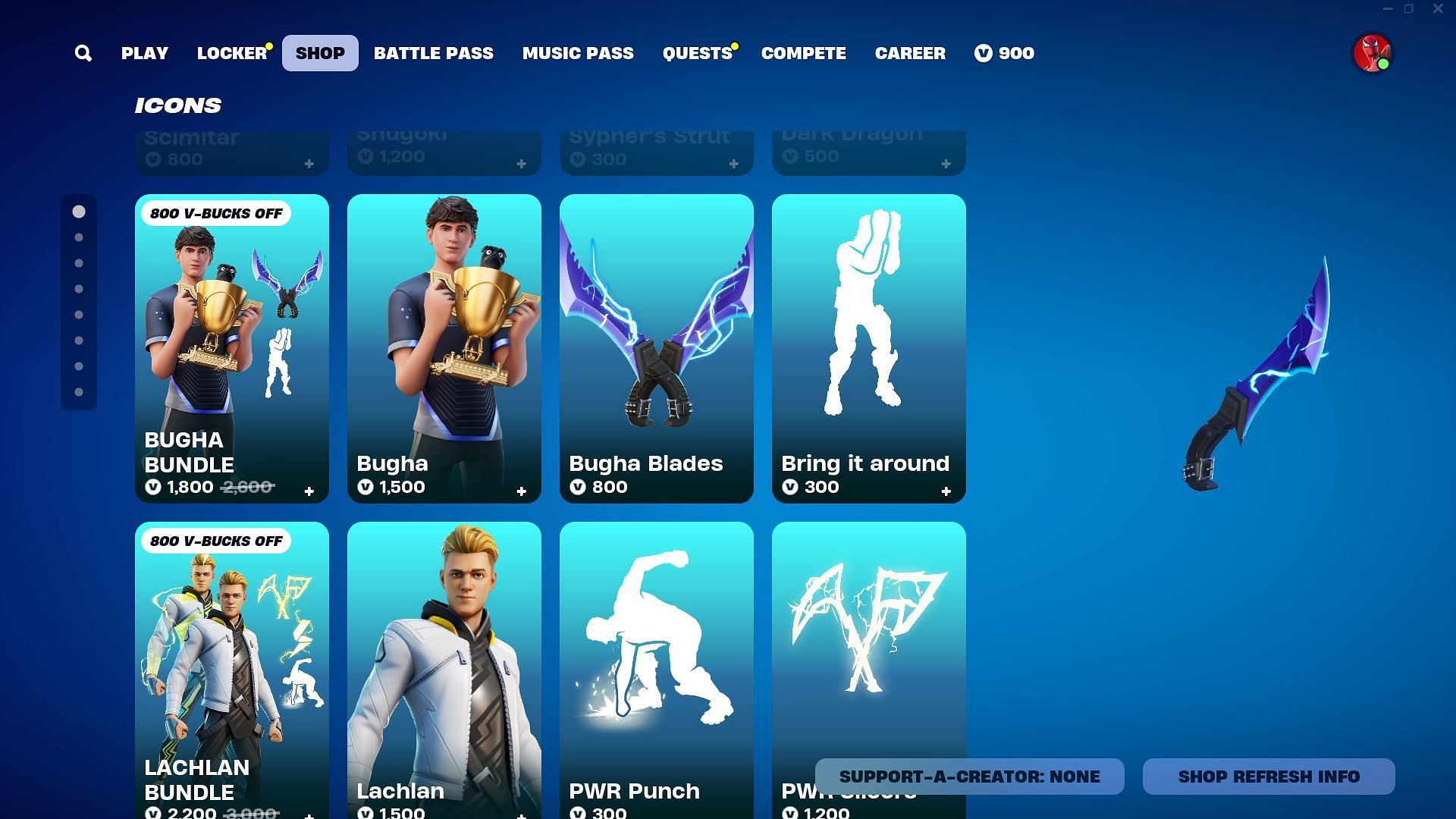 You can purchase other cosmetics related to Bugha (Image via Epic Games)