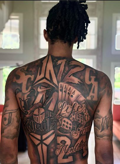 Ja Morant Back Tattoo