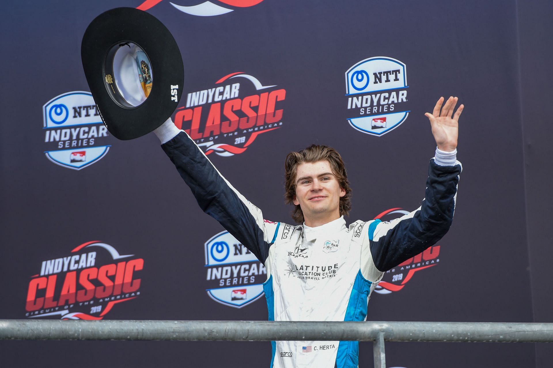 Colton Herta after his first IndyCar win at COTA- Source: Getty