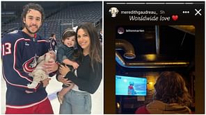 "Worldwide love": Johnny Gaudreau's wife Meredith reacts to musician Bilton Marten wearing Johnny's No. 13