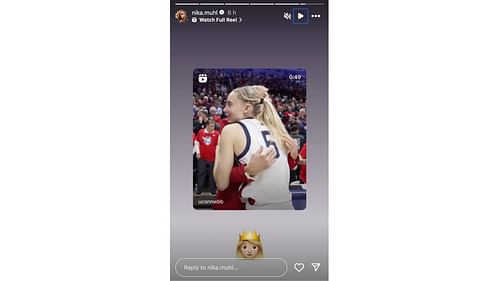 Nika Mühl honors her former coach (Screenshot via @nike.muhl/Instagram)