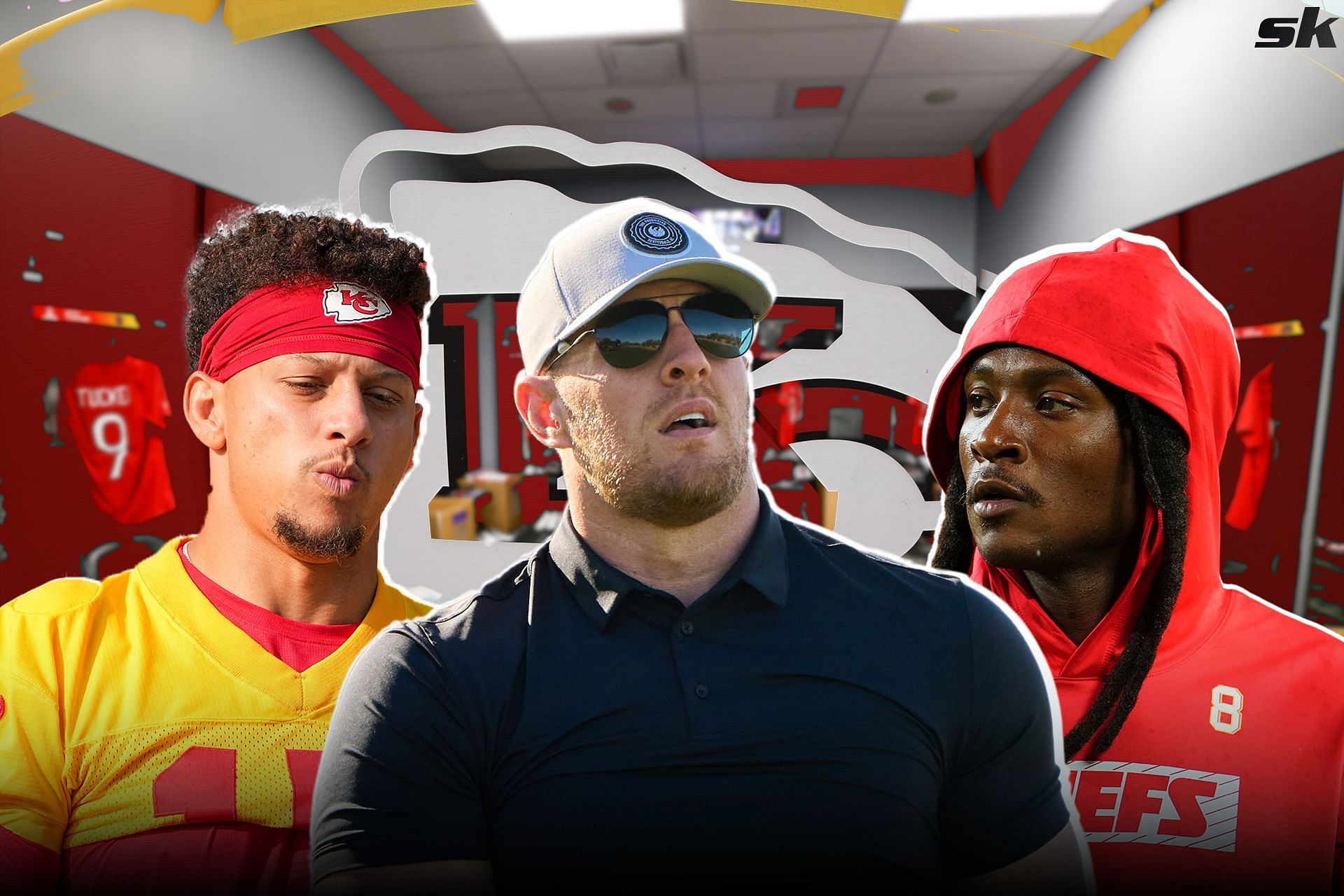 Patrick Mahomes, JJ Watt, DeAndre Hopkins (Sources: Getty)