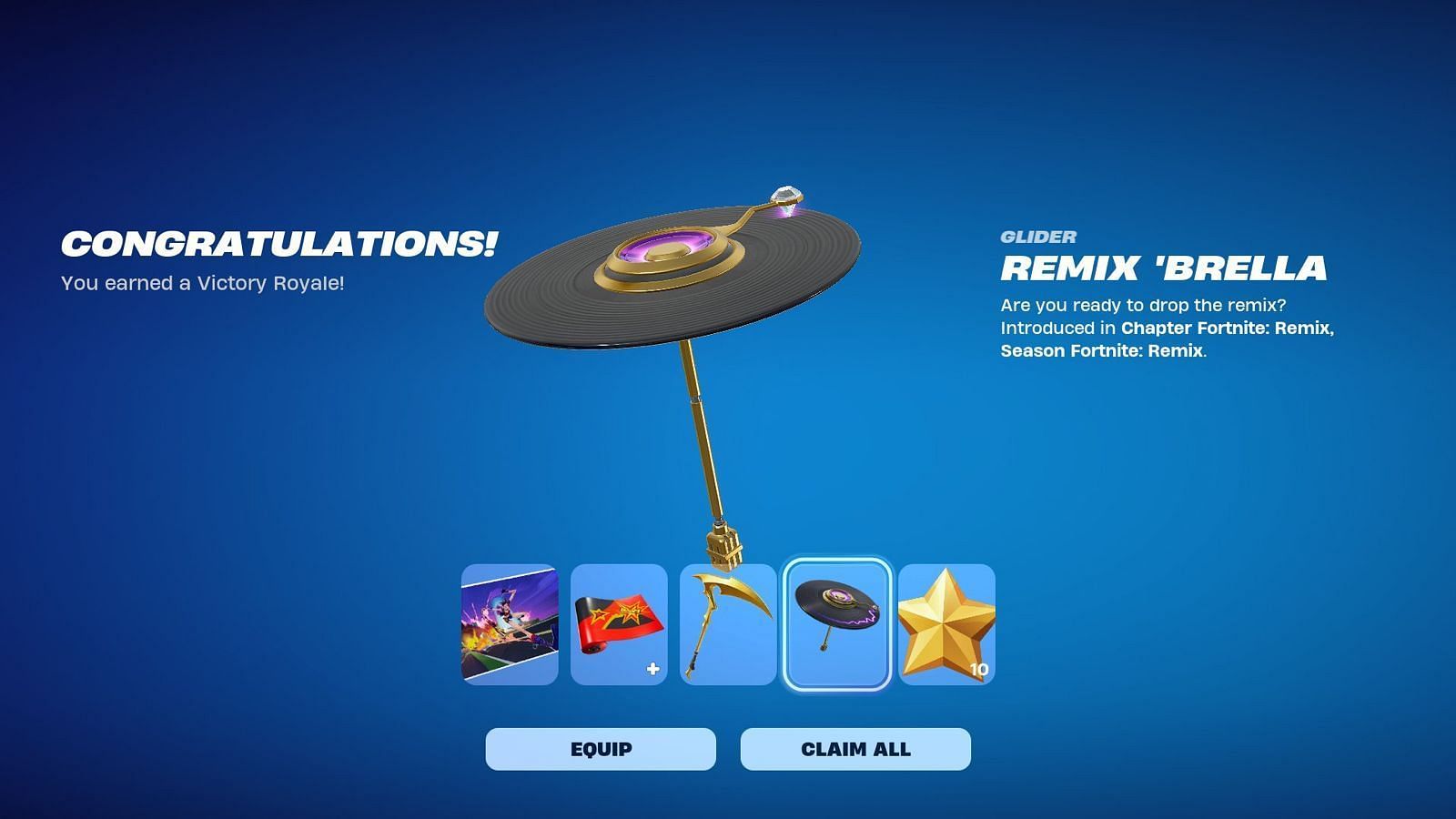 The Remix &#039;Brella in Fortnite (Image via Epic Games)