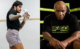 "Prison rules Mike is back!" - Dillon Danis reacts to Mike Tyson's bare rear-end shot getting caught on camera before Jake Paul fight