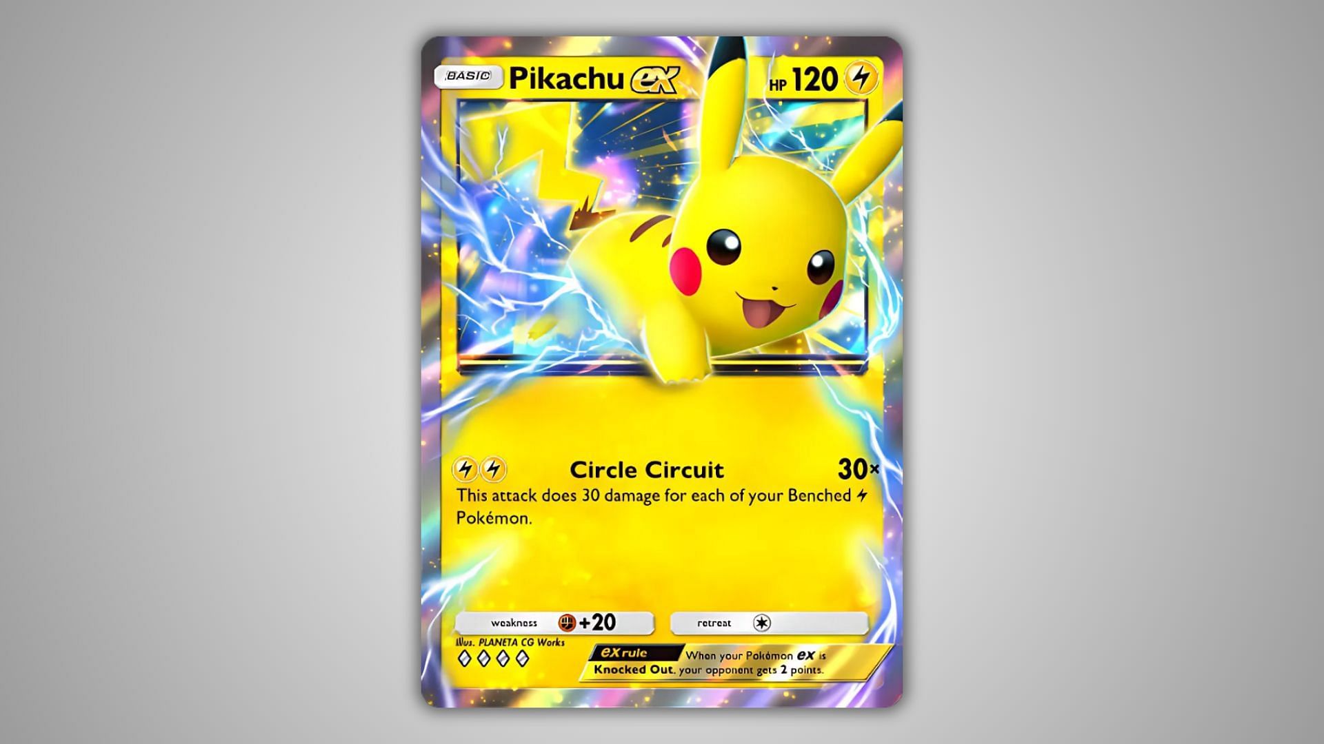 Pikachu EX (Image via The Pokemon Company)