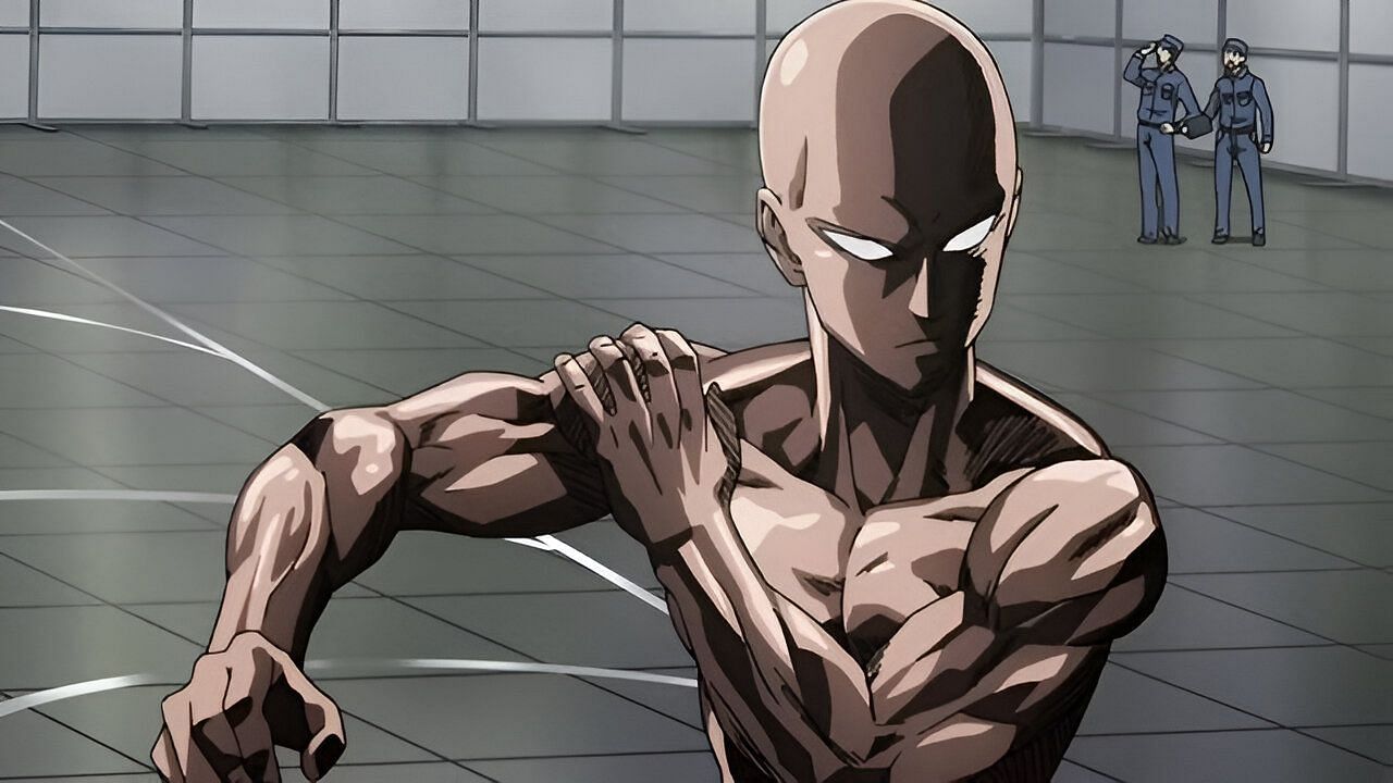 Saitama as seen in the anime (Image via Madhouse)