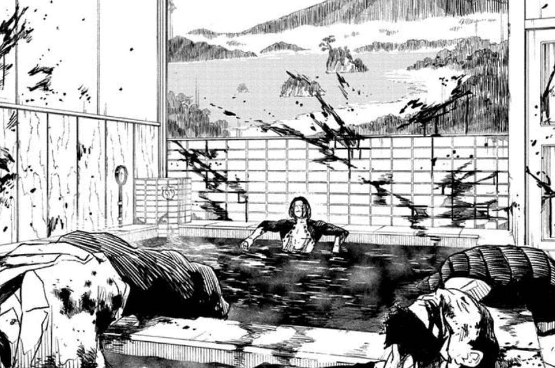 Sojo kills some Yakuza in chapter 12 (Image via Shueisha)