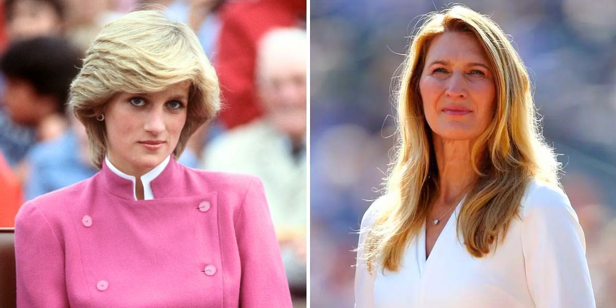 Princess Diana (L) and Steffi Graf (R) (Image Source: Getty)