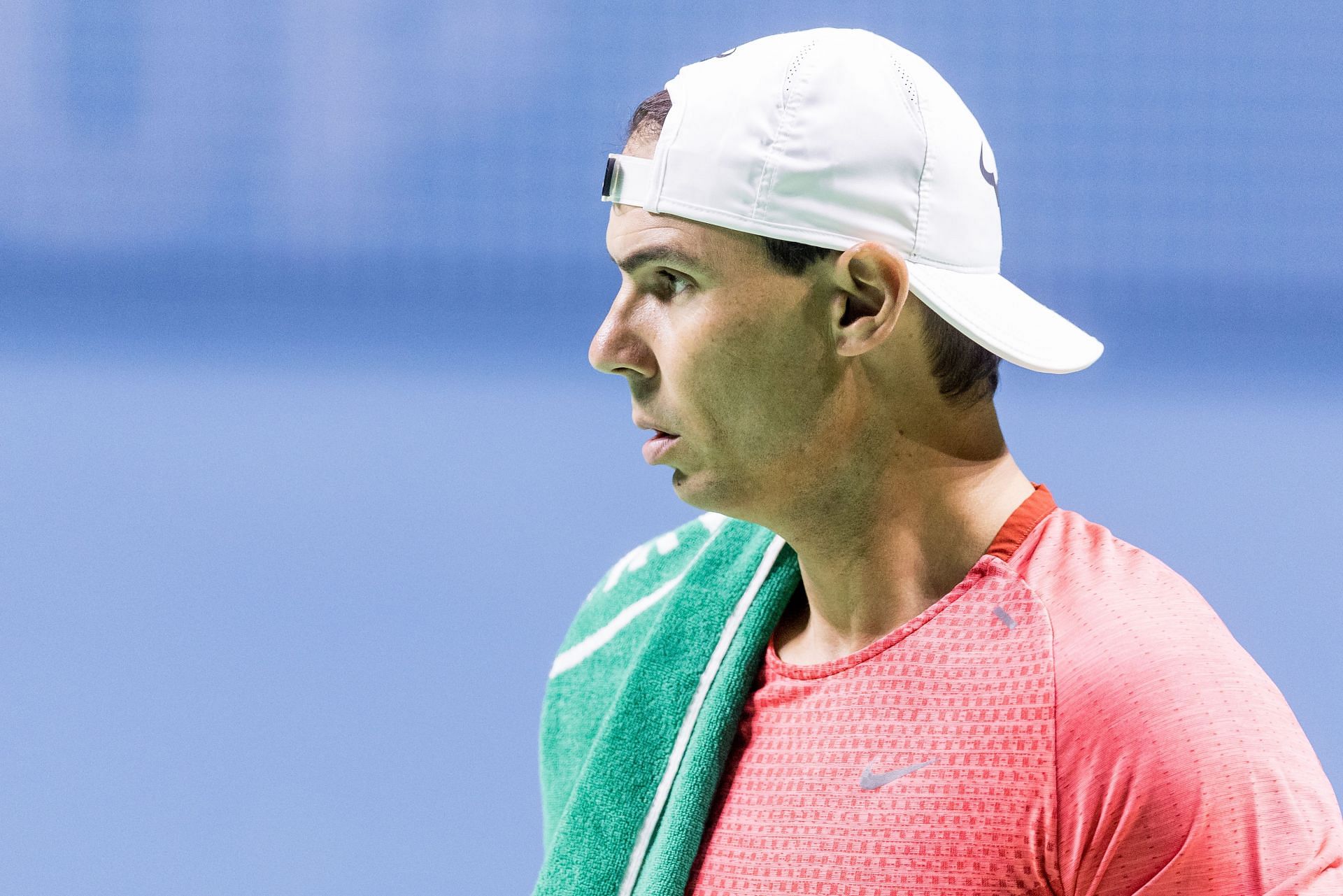 Rafael Nadal during a practice session ahead of the 2024 Davis Cup Finals (Source: Getty)