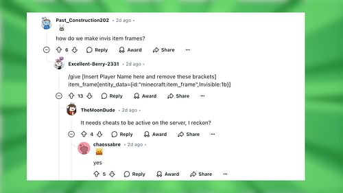 Redditors react to the idea (Image via Reddit/No-Jackfruit7952/Mojang Studios)