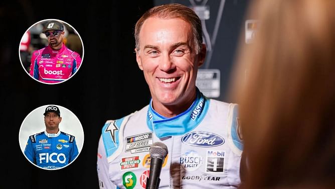 "He was waiting behind the hauler" - Kevin Harvick names 'best viral moment' of 2024 involving Kyle Busch and Ricky Stenhouse Jr.