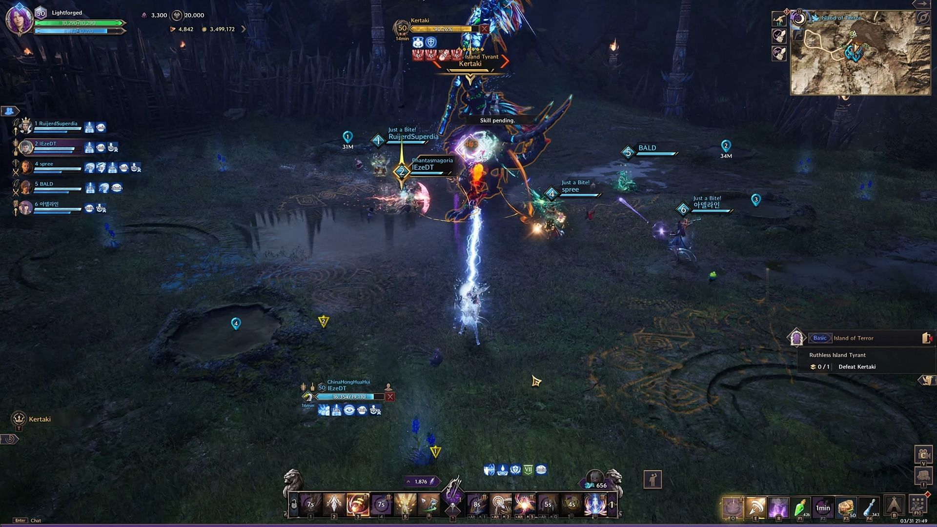 Dodge and/or block Fury attacks (Image via NCSoft || YouTube/@Heroes of Liberty)