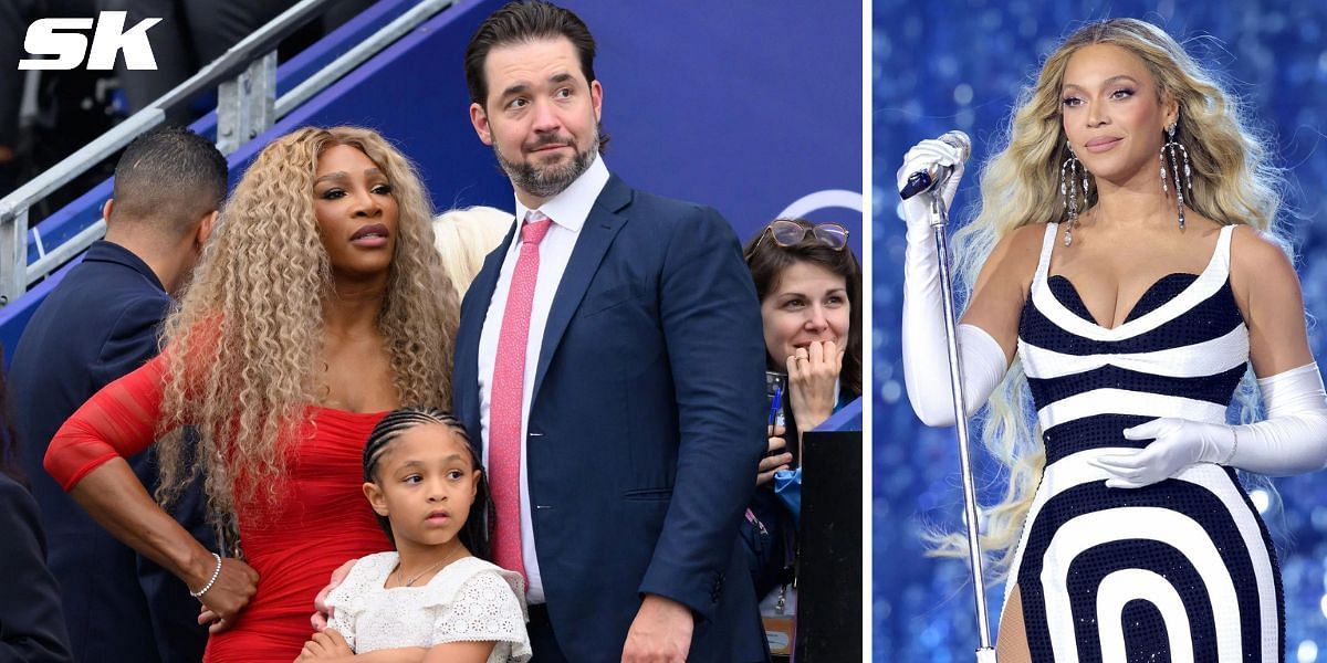 Serena Williams and family (L), Beyonce (R) (Image source: Getty)