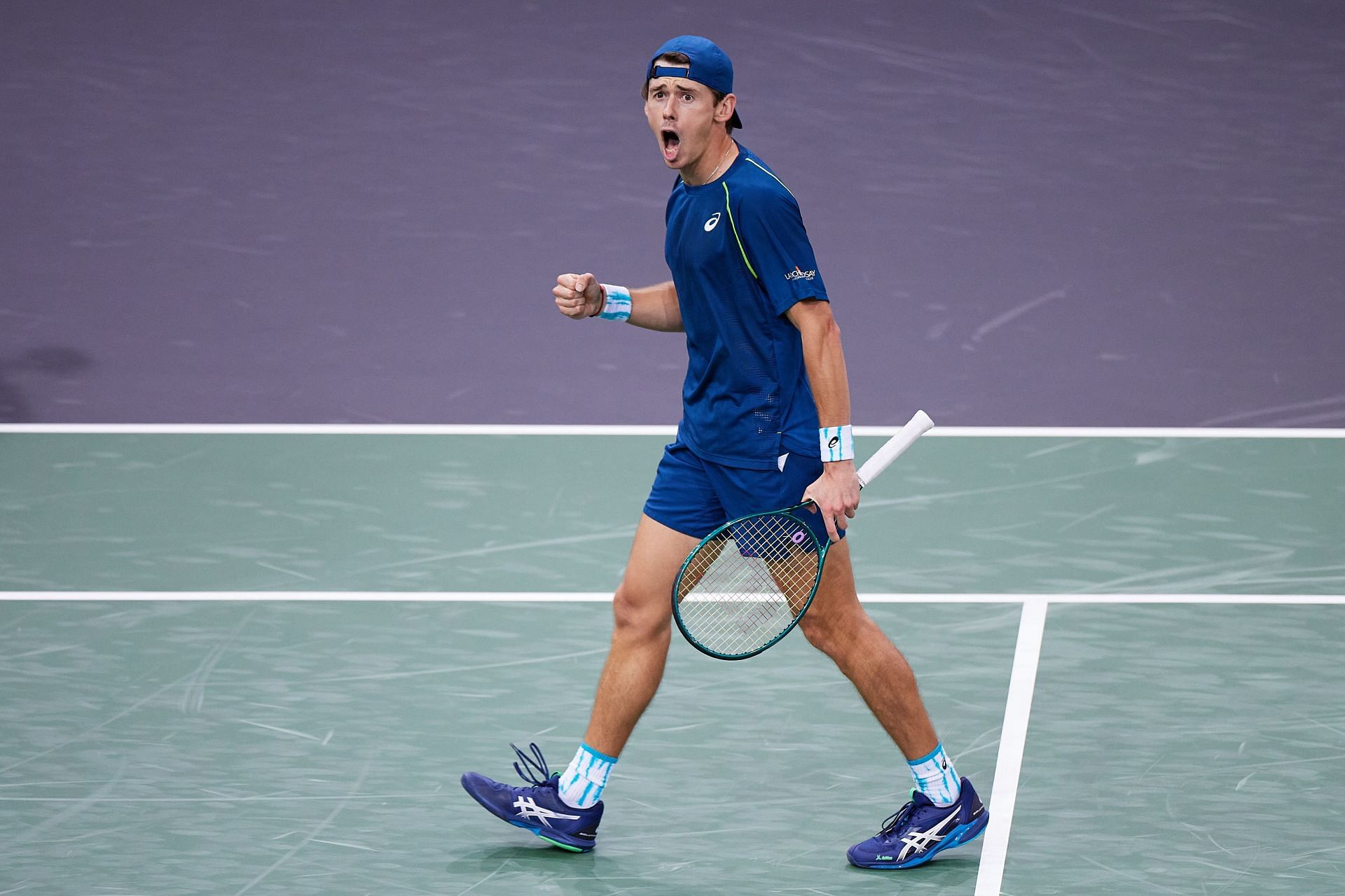 Alex de Minaur at the Paris Masters 2024. (Photo: Getty)