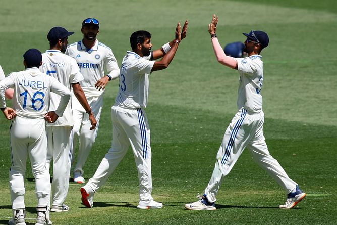 [Watch] Jasprit Bumrah and Virat Kohli celebrate Travis Head's wicket aggressively on Day 4 of BGT 2024/25 1st Test