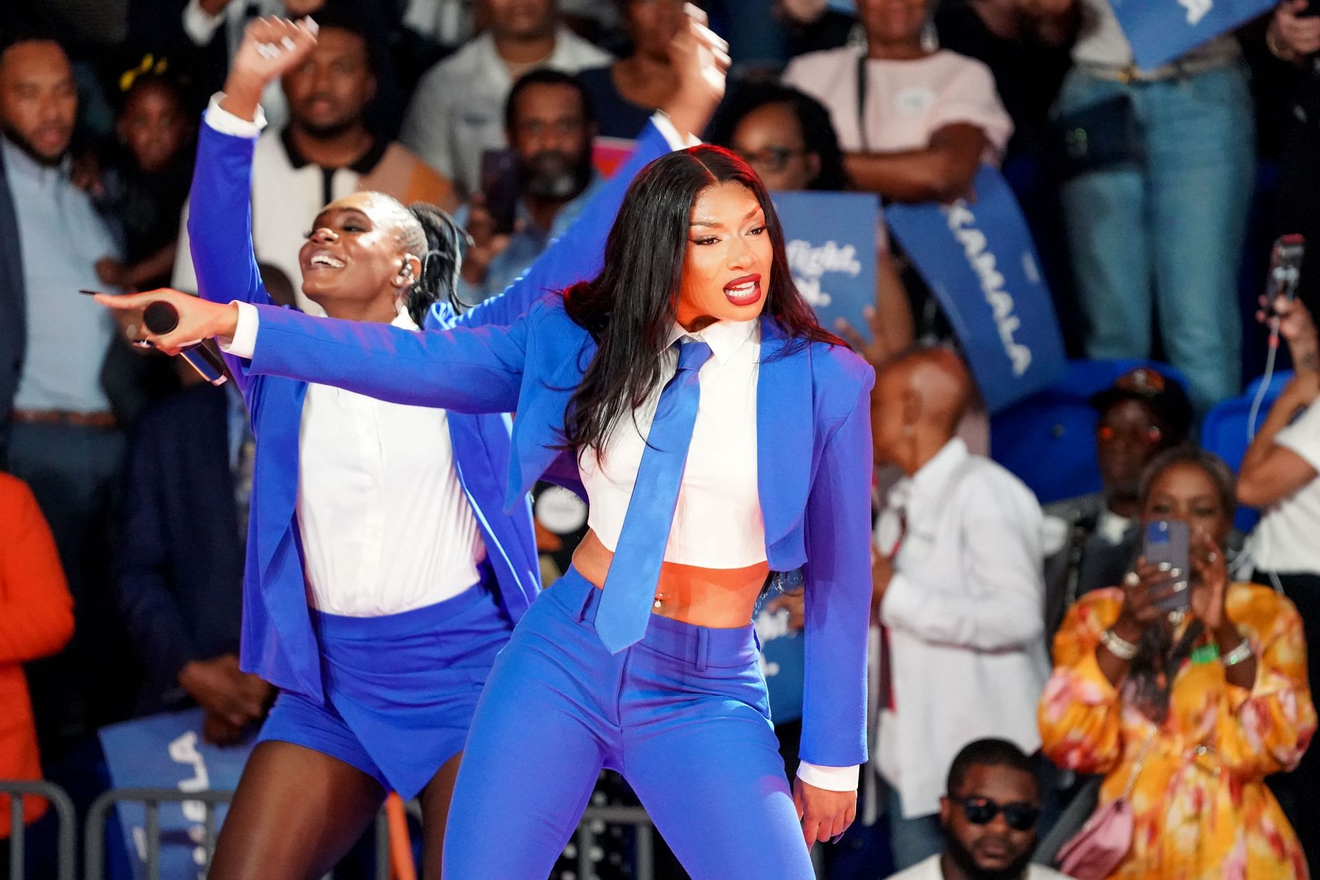 Megan Thee Stallion Attends Kamala Harris Campaign Rally In Atlanta - Source: Getty