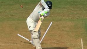 [Watch] Akash Deep dismantles Tom Latham's stumps in his first over during 3rd IND vs NZ 2024 Test