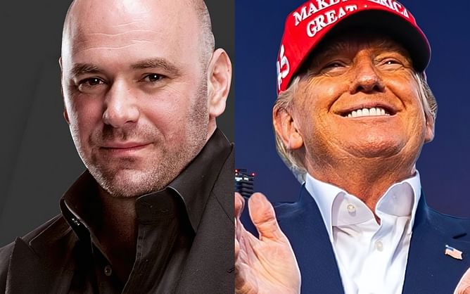 Dana White announces "friend" Donald Trump's impending return to White House in Bruce Buffer fashion with an Alex Pereira edit