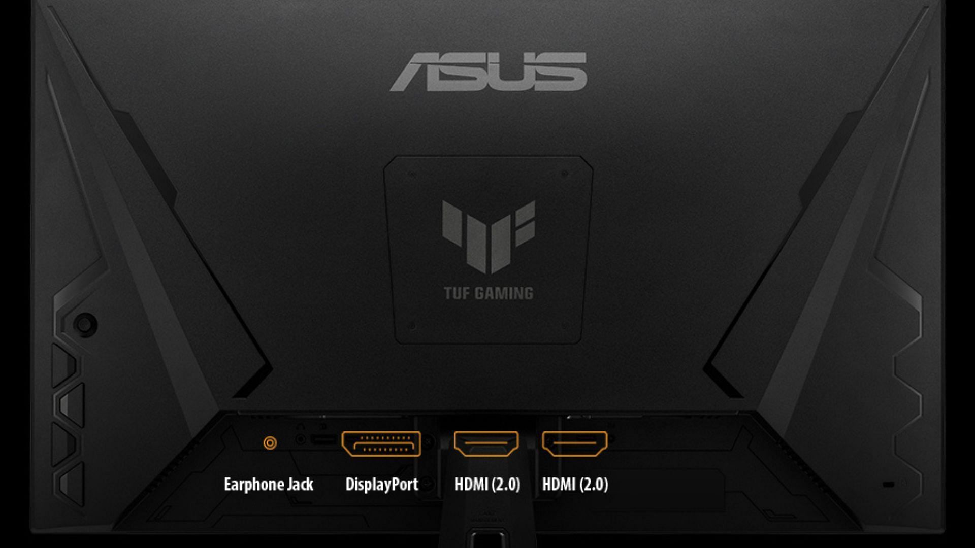 Asus TUF gaming monitor connectivity options (Image via Asus)