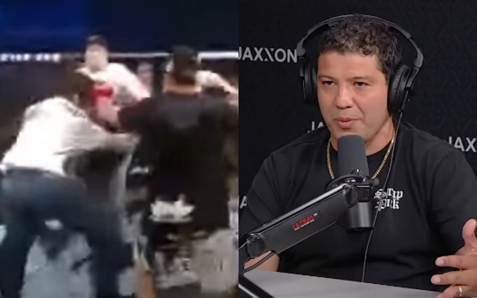 Gilbert Melendez discusses Strikeforce: Nashville brawl [Image courtesy: BestFightsInSport and JAXXON PODCAST - YouTube]