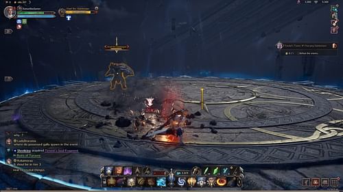 Ground Slam can be avoided by moving laterally (Image via NCSoft)