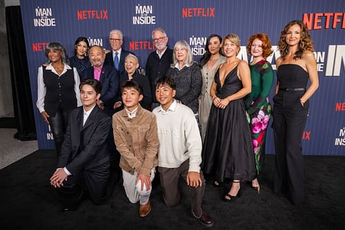 The cast at the Los Angeles Premiere of A Man On The Inside (Image via Getty)