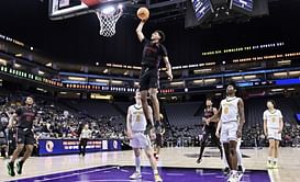 Photo: Gilbert Arenas' son Alijah Arenas hypes up his younger brother Aloni Arenas' hooping skills on IG
