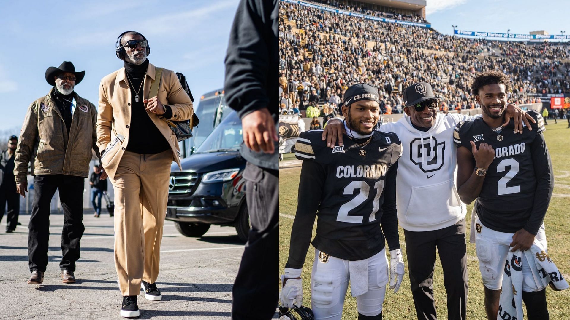 Deion, Shilo and Shedeur Sanders (Colorado