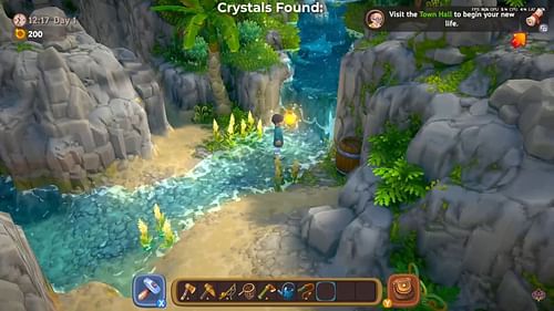 There are a total of 11 Tepid Offering Crystals in Luma Island (Image via Feel Free games | YouTube/@PinakK)