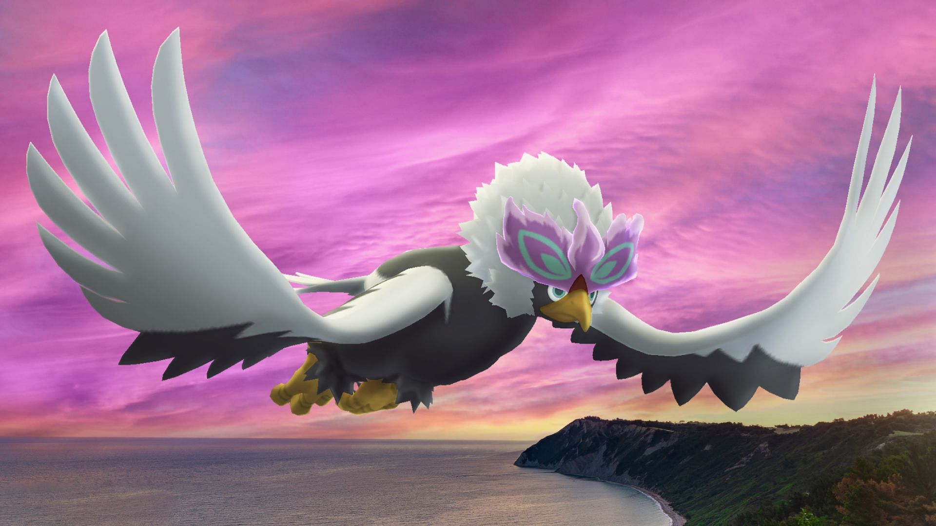 Hisuian Braviary in its Pokemon GO introductory poster (Image via TPC)