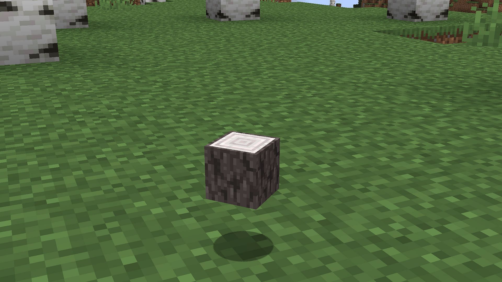 This is the basic and functional block of pale oak wood in Minecraft (Image via Mojang Studios)