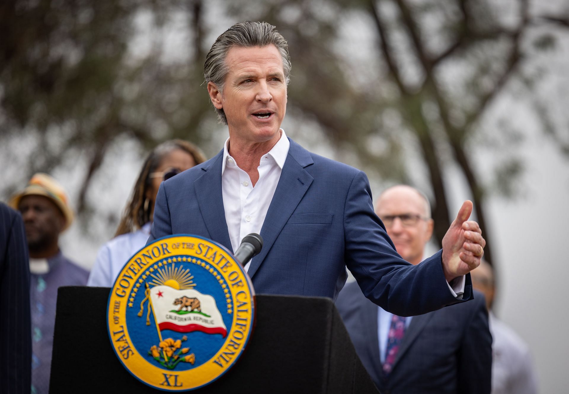 Governor Gavin Newsom signs legislation related to oversight of oil and gas wells, and community protections - Source: Getty