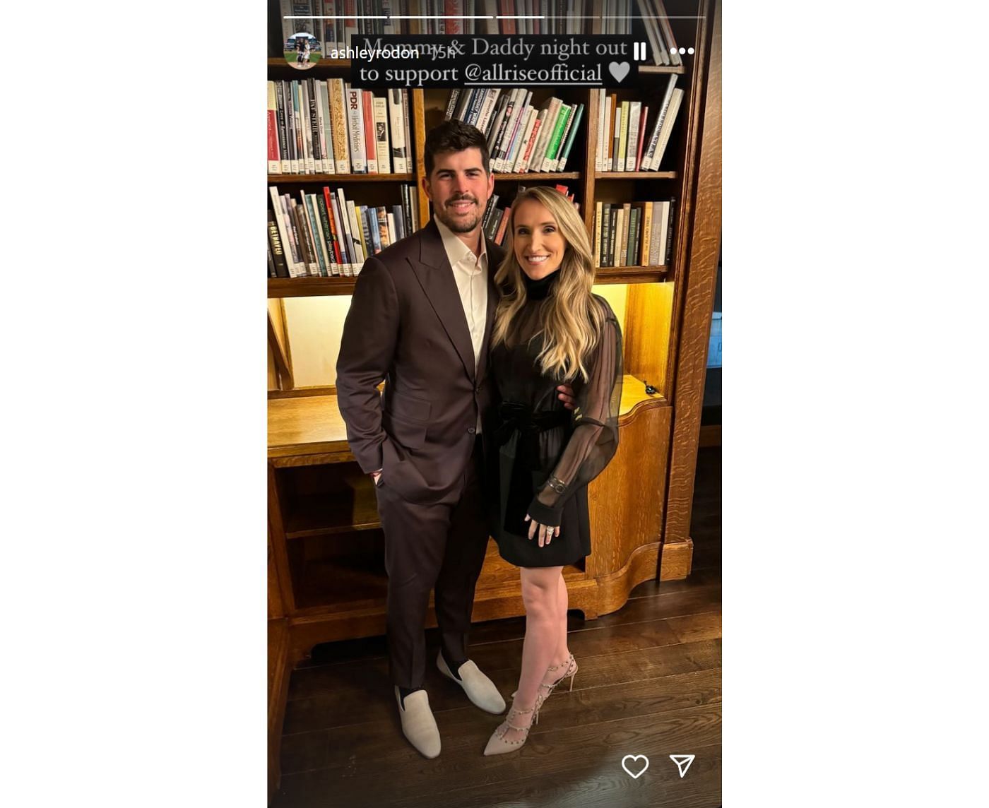 Rodon and wife Ashley during the gala (Image credit: Instagram/@ashleyrodon)