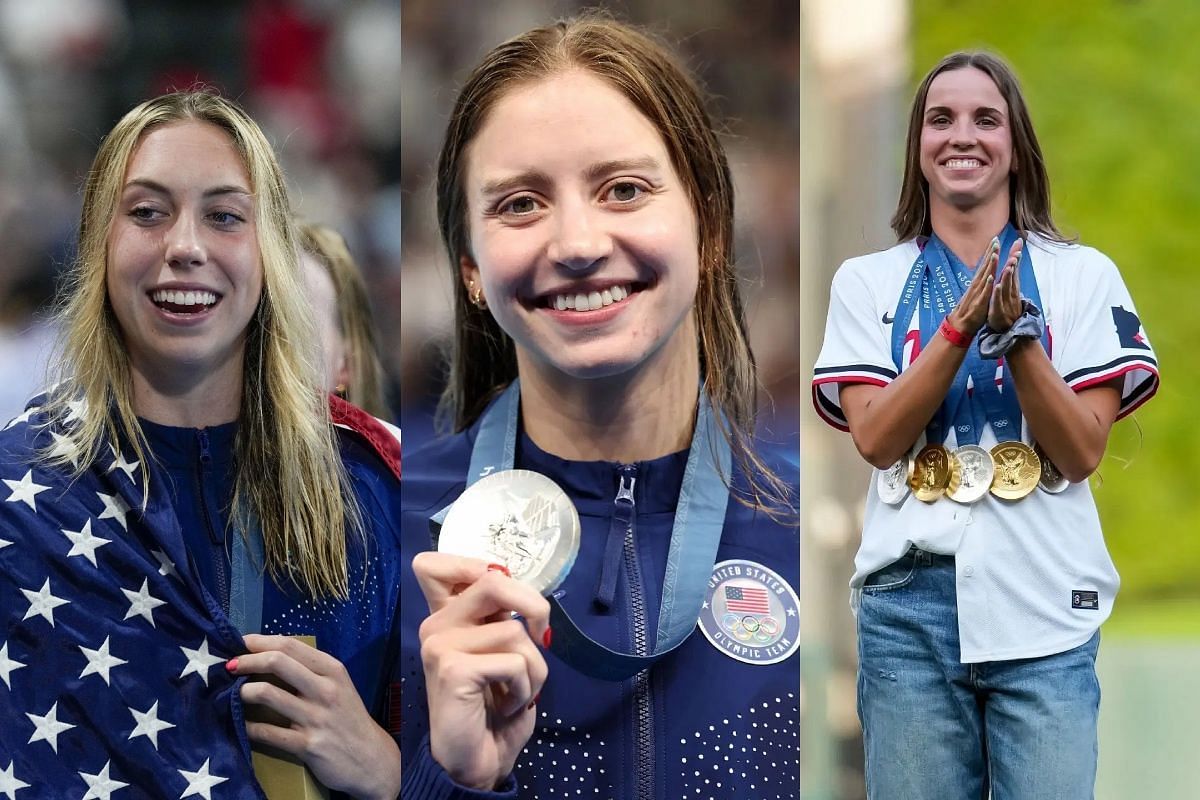 Kate Douglass, Gretchen Walsh, and Regan Smith - Source:Getty