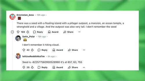 Redditors react to the pillager outpost (Image via Reddit/pushupi123 || Mojang Studios)