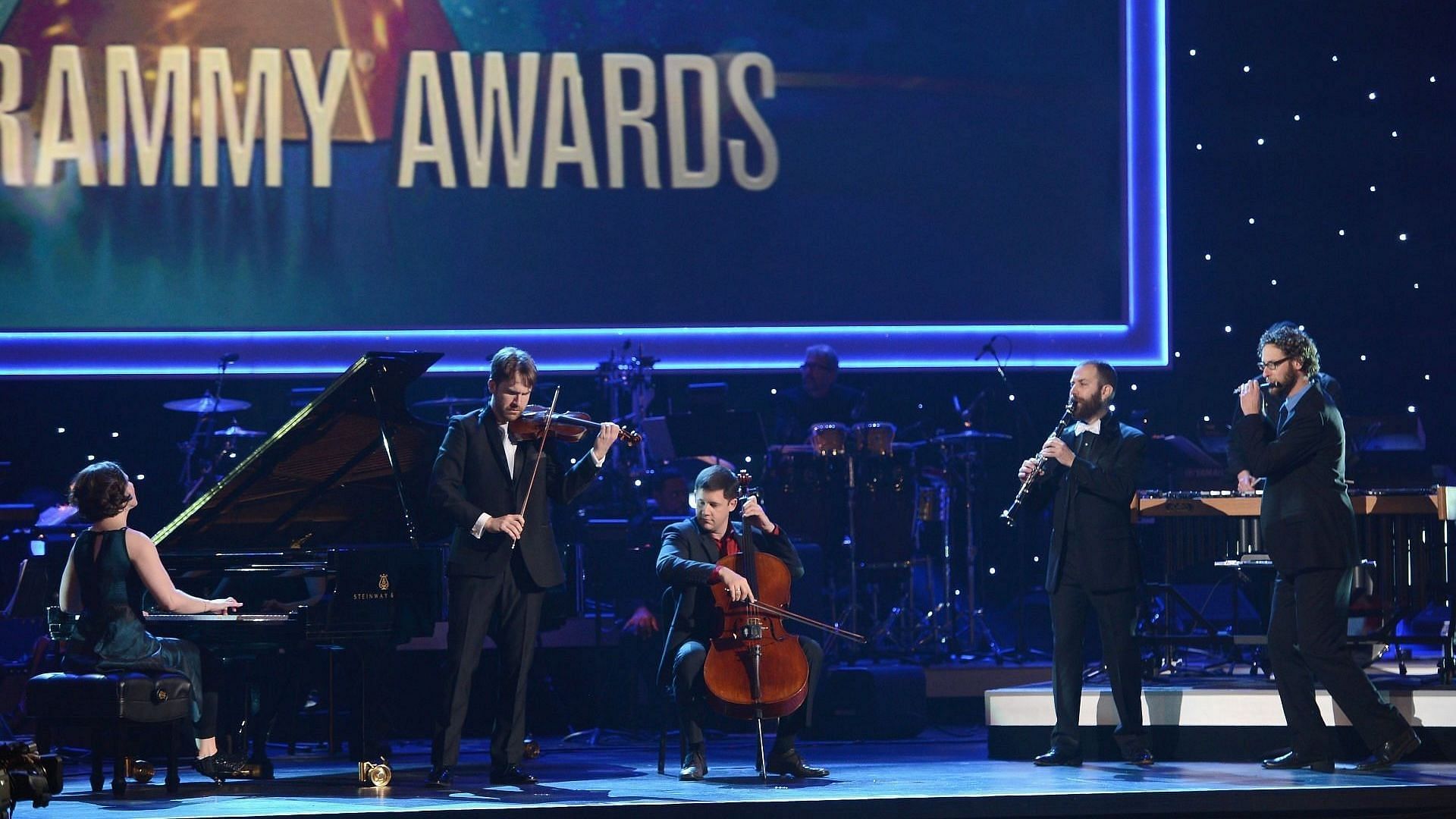 67th Annual Grammy Award nominee Eighth Blackbird performs onstage during the 55th Annual GRAMMY Awards Pre-Telecast at Nokia Theatre L.A. Live on February 10, 2013 in Los Angeles, California. (Photo by Mark Davis/WireImage)