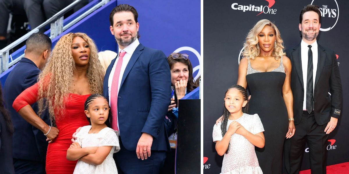 Serena Williams with her husband Alexis Ohanian and daughter Olympia (Image Source: Getty)