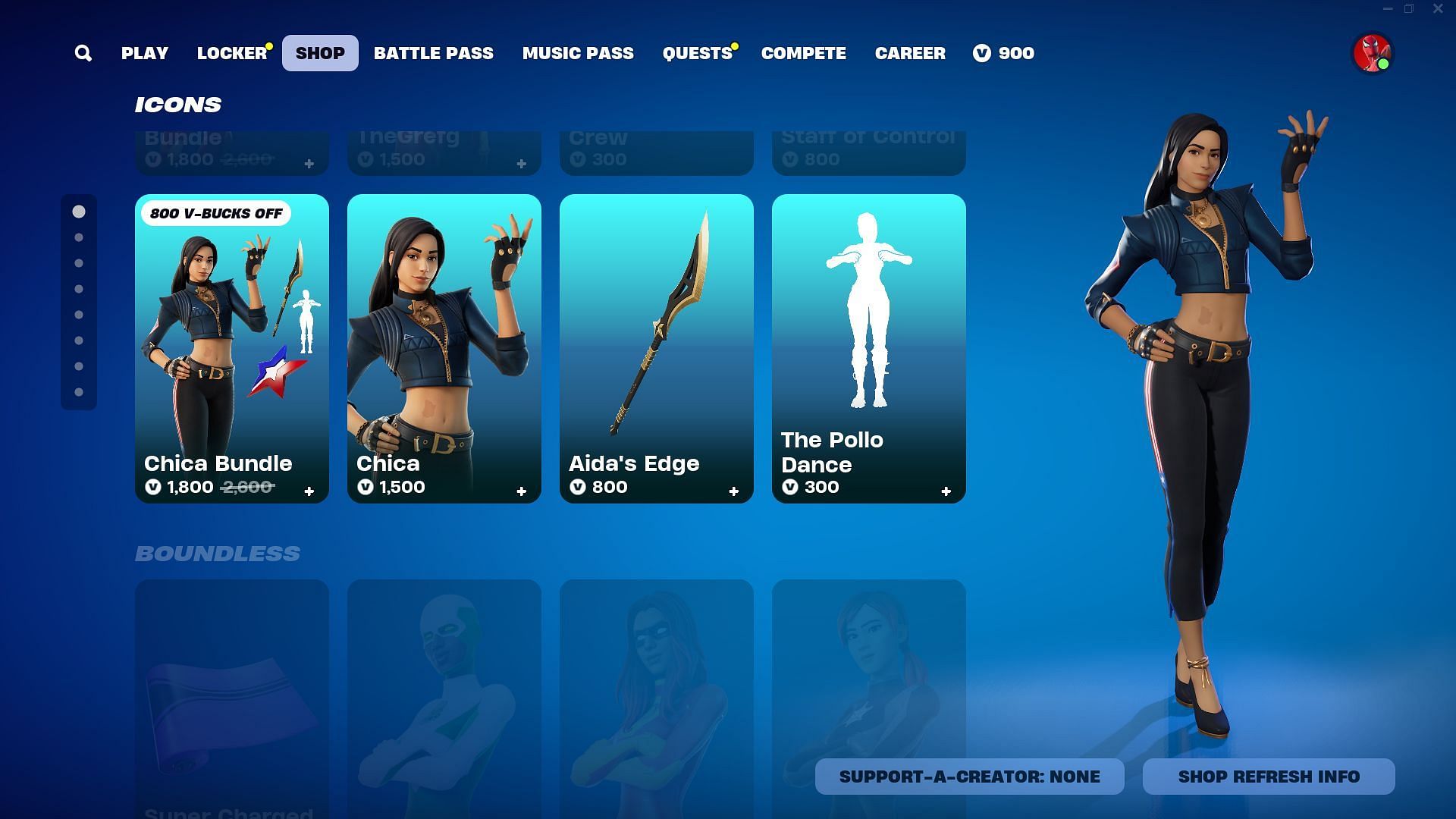 You can purchase other cosmetics related to Chica (Image via Epic Games)